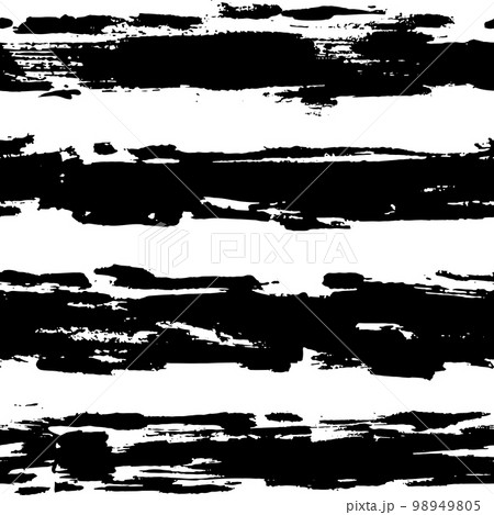 Handdrawn Dry Brush Seamless Strokes Vector Set 98949805