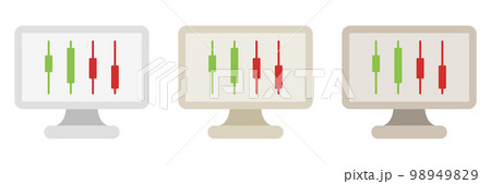 Digital Trade in flat style isolated Digital Trade in flat style isolated 98949829