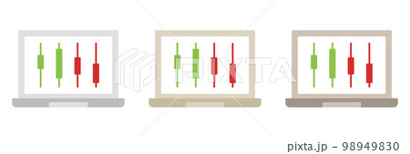 Digital Trade in flat style isolated Digital Trade in flat style isolated 98949830