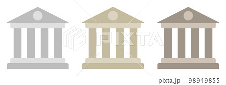Bank in flat style isolated 98949855