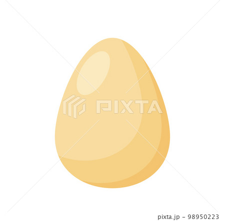 Egg with Light Beige Shell. Vessel with Bird Embryo. Little Chick inside Whole Egg. Cartoon Vector Illustration Egg with Light Beige Shell. Vessel with Bird Embryo. Little Chick inside Whole Egg. Cartoon Vector Illustration 98950223