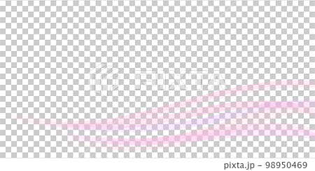 明るいピンクとパープルのラインで描いた水彩フレーム2 98950469
