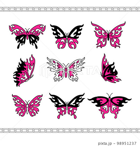 Download Butterfly Tattoo Designs Png Transparent Images  Tribal Butterfly  Tattoo  Full Size PNG Image  PNGkit