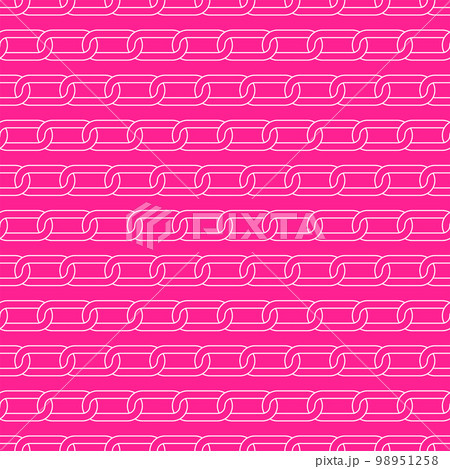 Linear chain seamless pattern. Lines emo...のイラスト素材 [98951258] - PIXTA