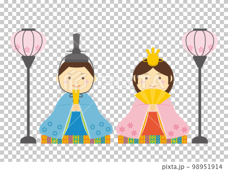 女兒節雛人偶的插圖 女兒節雛人偶的插圖 98951914