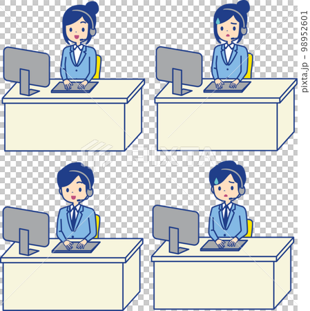 男女在辦公桌前聊天的插圖集 男女在辦公桌前聊天的插圖集 98952601