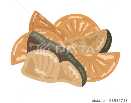 ブリ大根の煮物のイラスト 98952713
