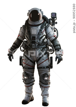 Man in puffy retro futuristic spacesuit with cube shaped helmet made  completely out of glass on Craiyon