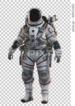 Space suits isolated on transparent background. Ai generated. Space suits isolated on transparent background. Ai generated. 98952881