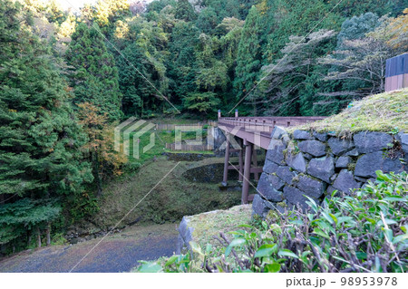 東京都 秋 八王子城址 曳橋 東京都 秋 八王子城址 曳橋 98953978
