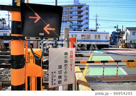 有名?悪名?…高架化工事決まり将来的には無くなる開かずの踏切～東武スカイツリーライン・春日部大踏切 98954205