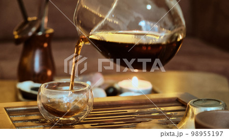 Chinese traditional gongfu cha tea ceremony Chinese traditional gongfu cha tea ceremony 98955197