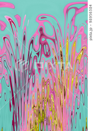 Distorted photo, abstract lilac and pink patterns on a delicate blue Distorted photo, abstract lilac and pink patterns on a delicate blue 98956384