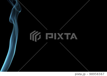 Swirling abstract cyan smoke Swirling abstract cyan smoke 98956567
