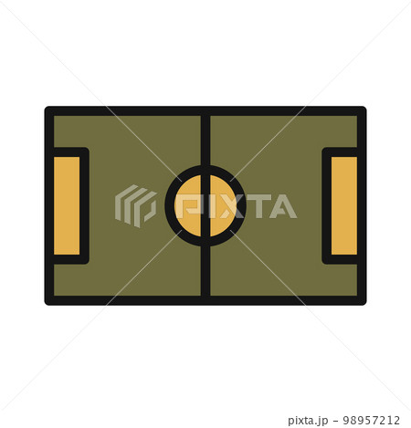 Football line icon isolated on white background. Black flat thin icon on modern outline style. Linear symbol and editable stroke. Simple and pixel perfect stroke vector illustration. 98957212