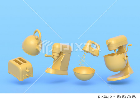 Espresso Coffee Machine Hand Mixer Kettle Stock Illustration 2322371759