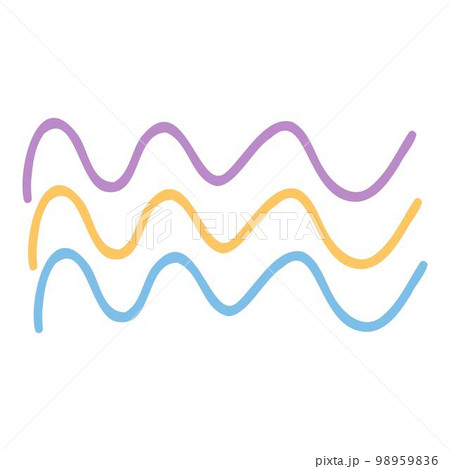 Cute colorful rainbow lines. Childish flat vector illustration collection. Weather forecast, meteorology. Rainy, cloud, sunny isolated on white background. T shirt print design element Cute colorful rainbow lines. Childish flat vector illustration collection. Weather forecast, meteorology. Rainy, cloud, sunny isolated on white background. T shirt print design element 98959836