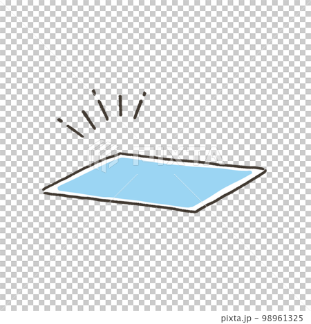 ペットシーツのイラスト 98961325