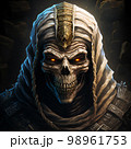 Ancient mummy face AI generative	 98961753