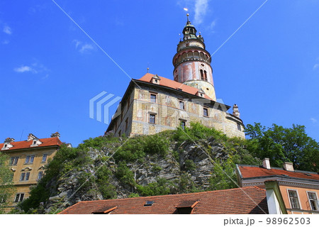 Cesky Krumlov old town, medieval city in Bohemia, Czech Republic Cesky Krumlov old town, medieval city in Bohemia, Czech Republic 98962503