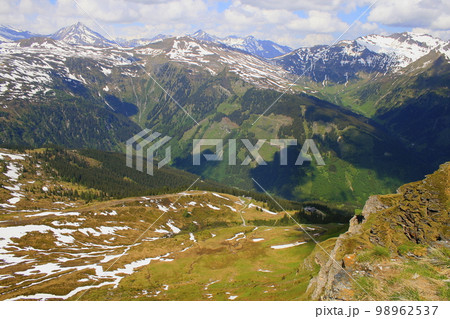Tyrol Stubnerkogel alps above Bad Gastein and Hohe Tauern range, Austria 98962537