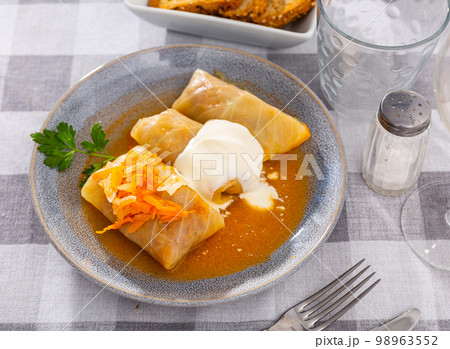 World famous dish is cabbage rolls 98963552