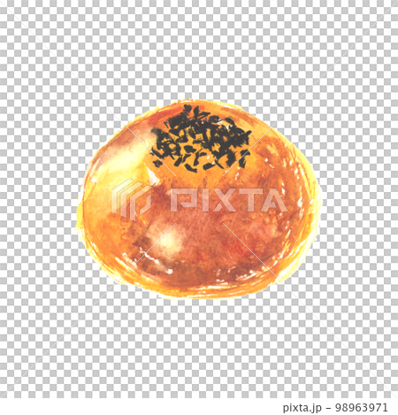 水彩で描いたアンパンのイラスト 98963971