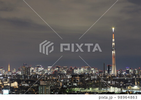東京夕景 98964863