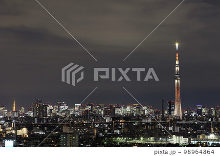 東京夕景 98964864