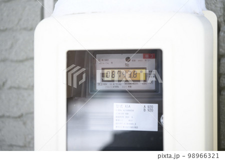 電力メーター(電気料金高騰イメージ) 電力メーター(電気料金高騰イメージ) 98966321