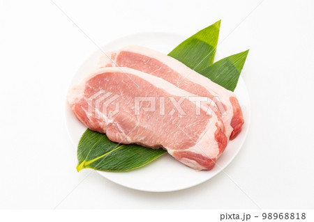 豚ロース肉　白バック 98968818