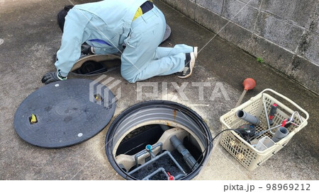 下水処理 合併浄化槽の法定検査 素材 背景 下水処理 合併浄化槽の法定検査 素材 背景 98969212