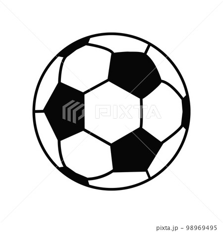 Vector soccer ball icon, isolated on white background 98969495
