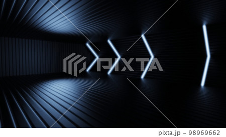 ブルーイルミネーション　近未来空間 98969662