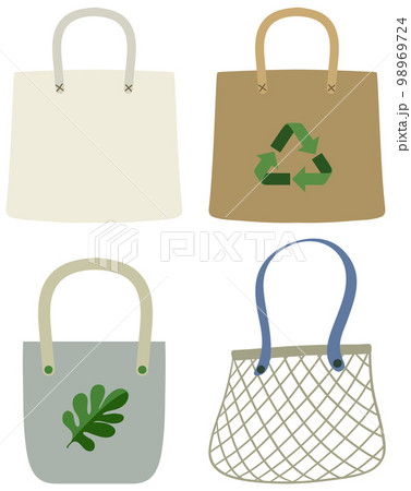 Plastic bags for reuse or recycle set 98969724