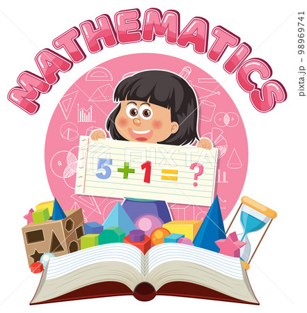 Kid with math element banner 98969741