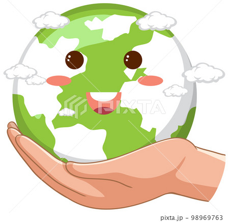 World earth day concept with cute earth globe 98969763