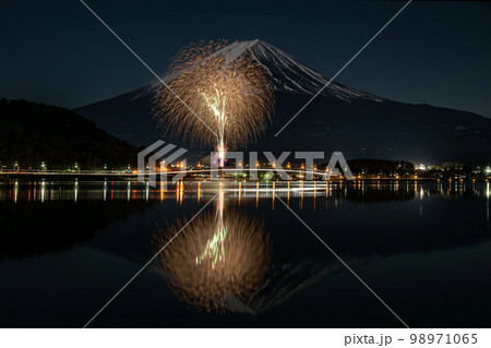 河口湖冬花火 98971065