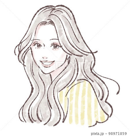 女性のイラスト素材 女性のイラスト素材 98971859