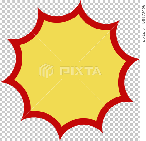 Zigzag pop bomb set illustration Zigzag pop bomb set illustration 98973406