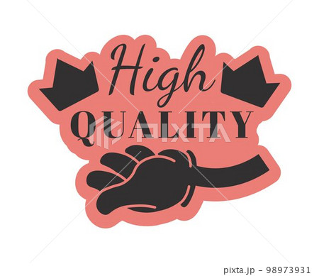High quality products, logotype or banner vector 98973931