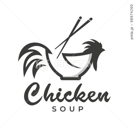 Chicken bowl logo template, suitable for traditional food business, noodles, fast food restaurant, Korean food, Japanese food 98974260