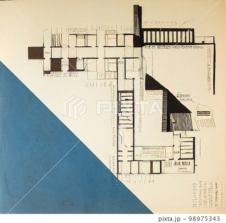 Plan concept of modern architecture 98975343