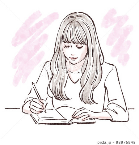 読書, 本, 勉強, 学ぶ, 知識, 塾, 調べる, 雑誌, 資格, 大学, 高校, 受験, 図書館 98976948