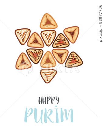 Happy Purim day greeting card 98977736