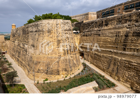 St. John Bastion and Cavalier in Valletta, Malta 98979077
