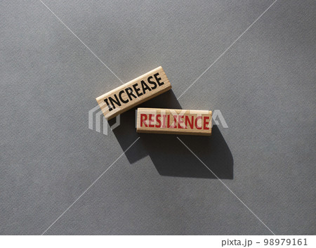 Increase resilience symbol. Wooden blocks with words Increase resilience. Beautiful grey background. Business and Increase resilience concept. Copy space. Increase resilience symbol. Wooden blocks with words Increase resilience. Beautiful grey background. Business and Increase resilience concept. Copy space. 98979161