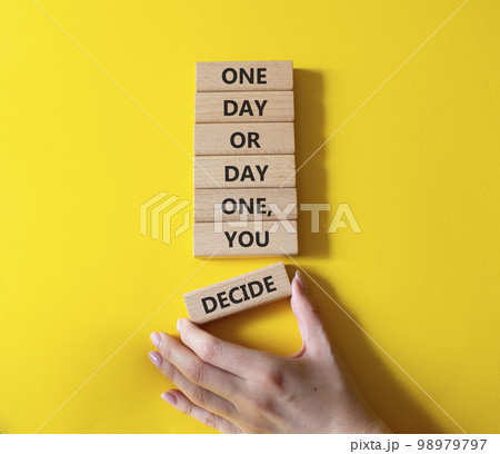 Simplify word written on wood block Simplify motivation text on - stock  photo 3150738