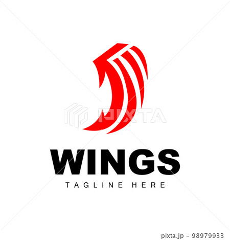 Wings Logo, Phoenix Logo, Bird Wing Vector, Template Illustration, Wing Brand Design 98979933