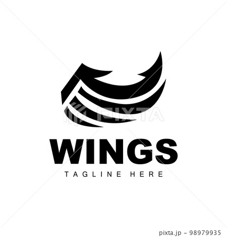 Wings Logo, Phoenix Logo, Bird Wing Vector, Template Illustration, Wing Brand Design 98979935